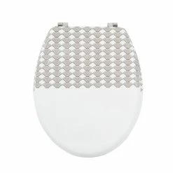 Meilleure vente 😍 MSV Abattant Wc MDF BENTO - Charnières Inox 🎁