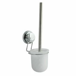 Meilleur prix 🌟 MSV Brosse Wc avec support MEGA VENTOUSES Acier Chromé 🧨