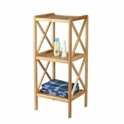 Budget 🌟 MSV Etagère Meuble de rangement 3 Niveaux en Bambou 🥰