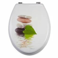 Coupon 🎁 MSV Abattant WC MDF LINGGA - Charnières Inox 🤩