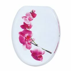 Bon marché 🔔 MSV Abattant WC MDF LANYU Blanc - Charnières Inox ✔️