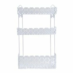 Nouveau 🧨 MSV Etagère de douche 3 niveaux à fixer AGADIR Blanc 🎁