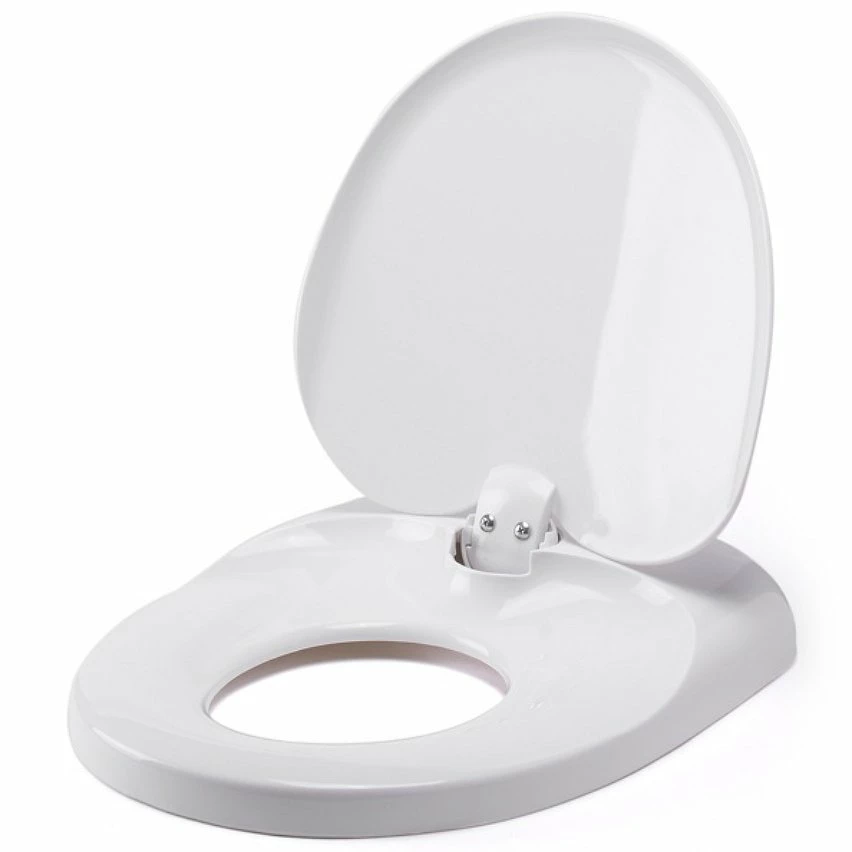 Meilleure vente ⌛ MSV Abattant WC PVC Combiné Adulte / Enfant Blanc - Charnières PS 🤩 – Image 4