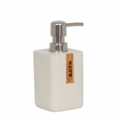 Promo 👍 MSV Distributeur de savon Ciment IGUACU Blanc 💯