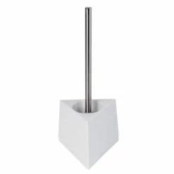 Nouveau 🤩 MSV Brosse Wc avec support Polyresine SUEZ Blanc 🥰