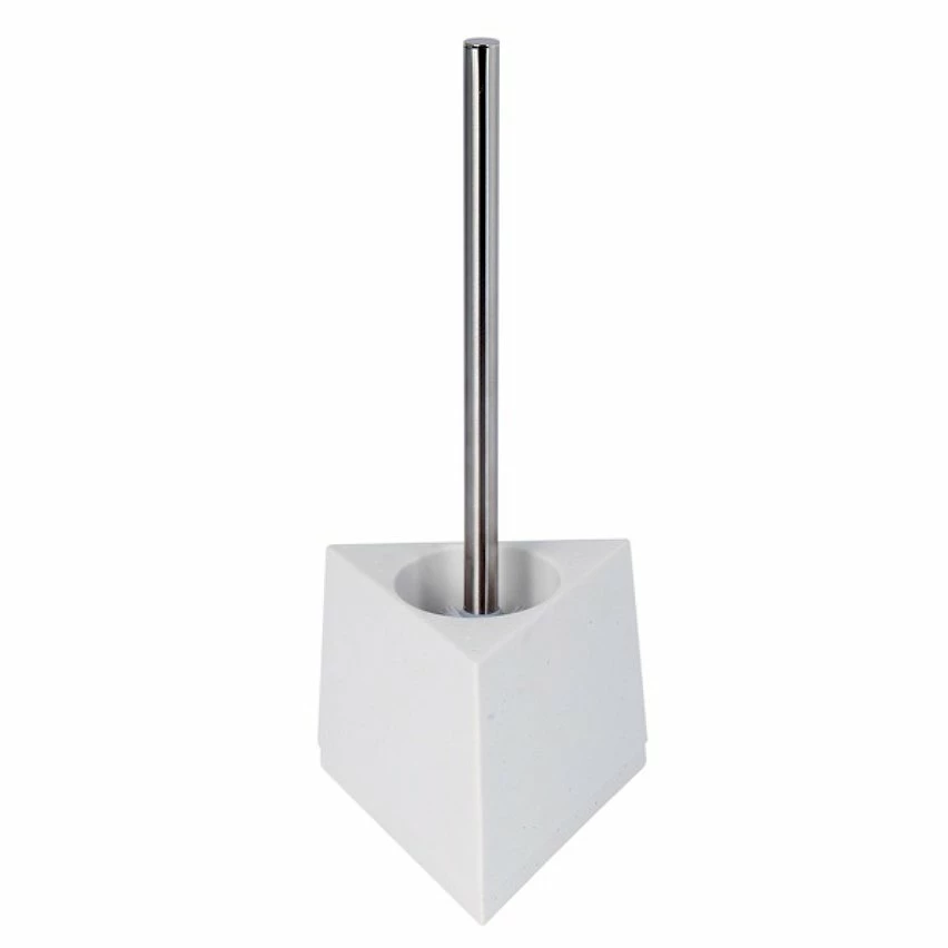 Nouveau 🤩 MSV Brosse Wc avec support Polyresine SUEZ Blanc 🥰