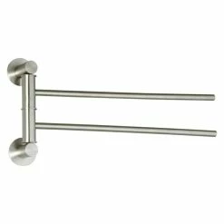 Sortie ❤️ MSV Porte Serviettes mural double Inox SIWA Brossé ❤️