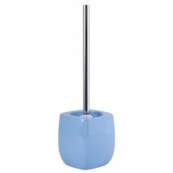 Coupon 😍 MSV Brosse Wc avec support Céramique LOUISE Bleu Pastel ⌛