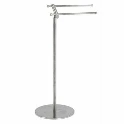 Nouveau 🛒 Paris prix Porte Serviettes Design "Lino" 84cm Argent 😉