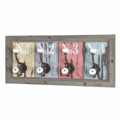 Meilleur prix 🧨 Paris prix Patère Murale 4 Crochets "Optique" 48cm Multicolore 😍