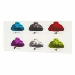 Grosses soldes ✔️ Paris prix Patère Murale en Verre "Bonnets" 90cm Blanc 👏