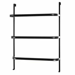 Vente flash 🎁 Paris prix Porte-Serviettes 3 Niveaux "Suspendre" 78cm Noir 🧨