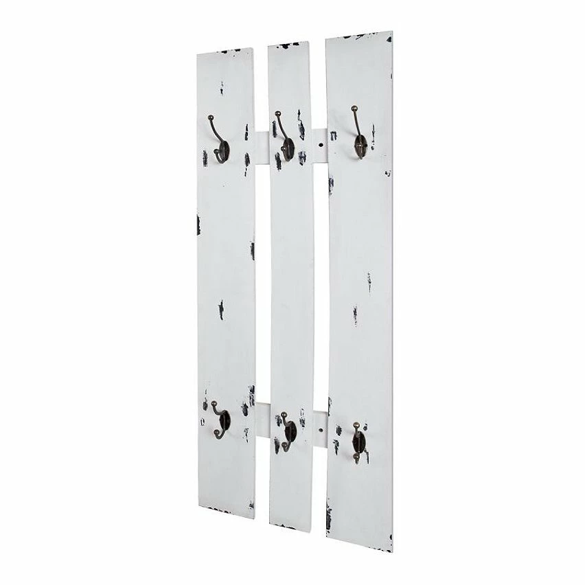 Tout neuf 👍 Paris prix Patère Murale Vintage "6 Crochets" 100cm Blanc 😉