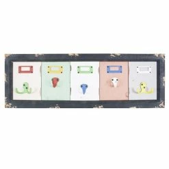 Nouveau 😍 Paris prix Patère Murale 5 Crochets "Optik" 66cm Multicolore 🔥