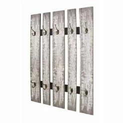 Bon marché ❤️ Paris prix Patère Murale Vintage "Eva" 100cm Gris 🔔