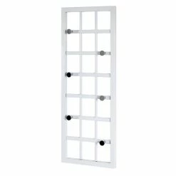 Tout neuf ⭐ Paris prix Patère Murale 6 Crochets "Grillage" 60cm Blanc Laqué 💯