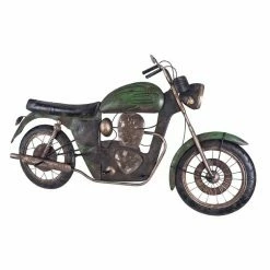 Meilleure vente 🛒 Paris prix Patère Murale Vintage "Moto" 96cm Vert 😍