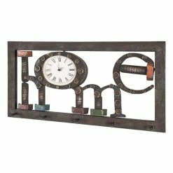 Budget 😉 Paris prix Patère Murale 5 Crochets "Home" 70cm Noir ✔️