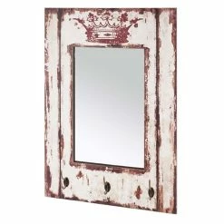 Meilleure affaire 🥰 Paris prix Patère Murale 3 Crochets "Miroir" 80cm Marron 💯