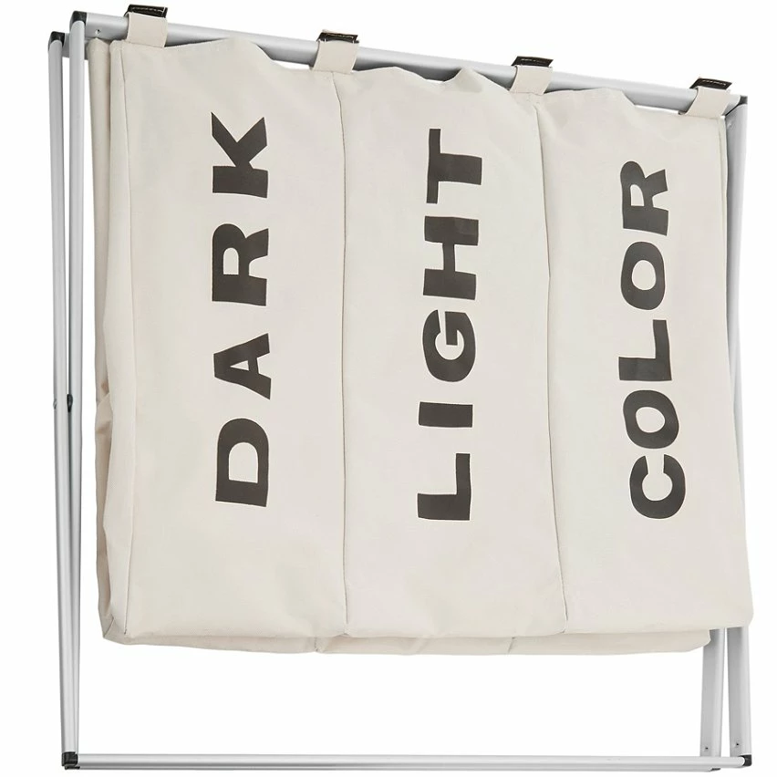 Les meilleures critiques de 😉 Tectake Panier à linge triple - beige 👍 – Image 7