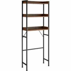 Tout neuf 🔥 Tectake Étagère de salle de bain Seattle - Bois clair industriel, Chêne Sonoma 💯