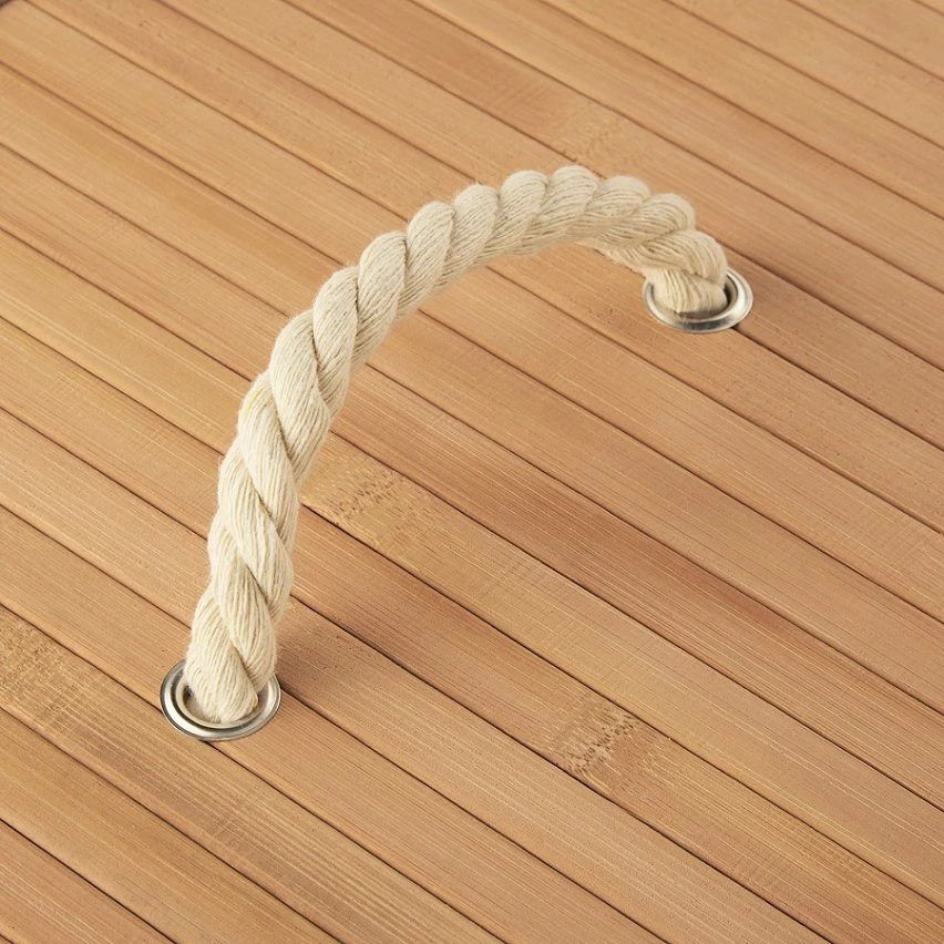 Le moins cher 🛒 Tectake Panier à linge bambou rectangulaire - 100 L 👍 – Image 5