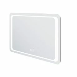 Meilleur prix 🛒 AICA Sanitaire Miroir rectangulaire de salle de bains de miroir de LED de contact anti-buée, 90*4*65cm 😍