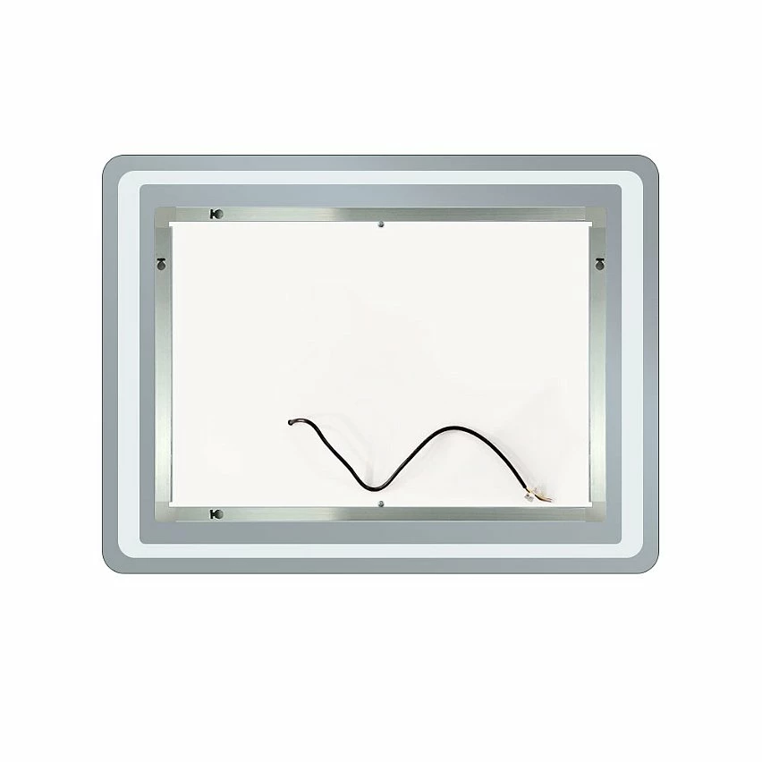 Meilleur prix 🛒 AICA Sanitaire Miroir rectangulaire de salle de bains de miroir de LED de contact anti-buée, 90*4*65cm 😍 – Image 6
