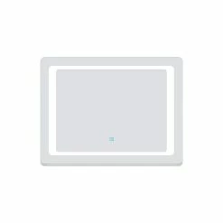 Coupon 😍 AICA Sanitaire Miroir de salle de bain anti-buée avec interrupteur tactile, commande unique, lumière blanche 6000K, 100*4*60cm 🧨