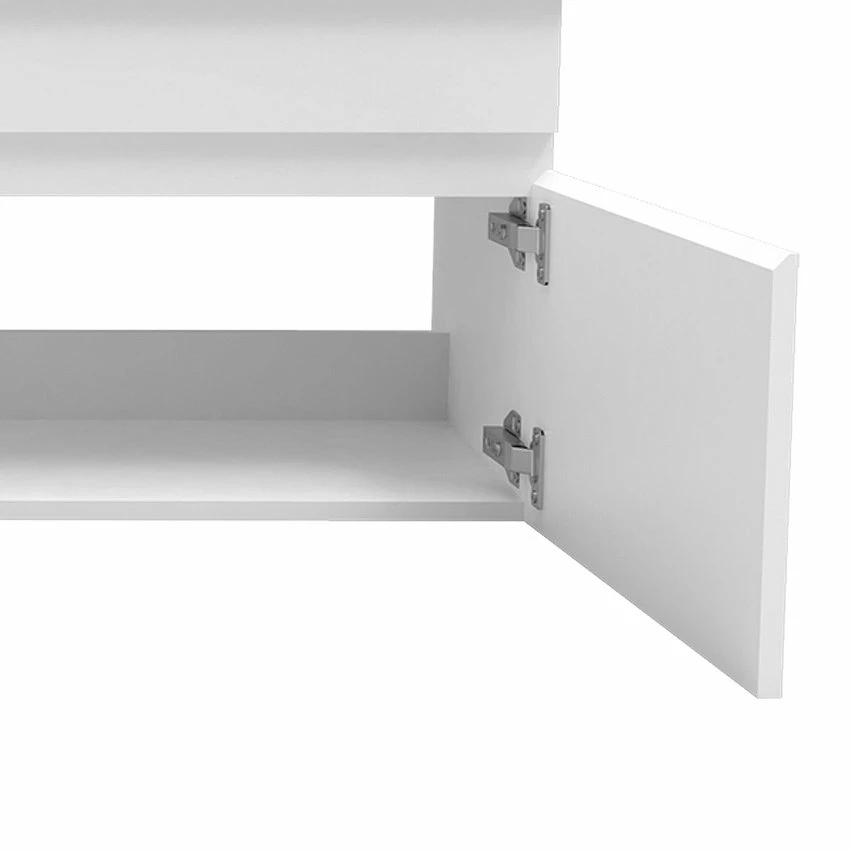 Vente flash ✔️ AICA Sanitaire meuble de salle de bain sous vasque, vasque en céramique, meuble couleur blanc mat 🥰 – Image 5