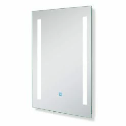 Coupon ✔️ AICA Sanitaire Aica Miroir de Salle de Bain Anti-buée Miroir Lumineux LED Vertical ou Horizontal Blanc Froid , Interrupteur Tactile 60 * 80cm 💯