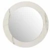 Meilleure affaire 👍 Paris prix Miroir Mural Rond "Effet Marbre" 60cm Blanc 🎁