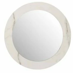 Meilleure affaire 👍 Paris prix Miroir Mural Rond "Effet Marbre" 60cm Blanc 🎁