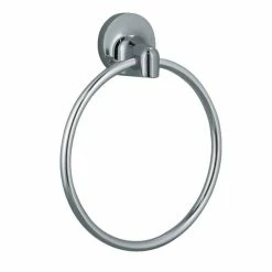 Vente flash 🤩 Spirella Anneau Porte Serviettes mural LAGUNE Chromé 😉