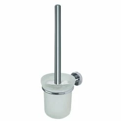 Nouveau 🌟 Spirella Brosse Wc avec support Acier ATALNTIC Chrome 🔔