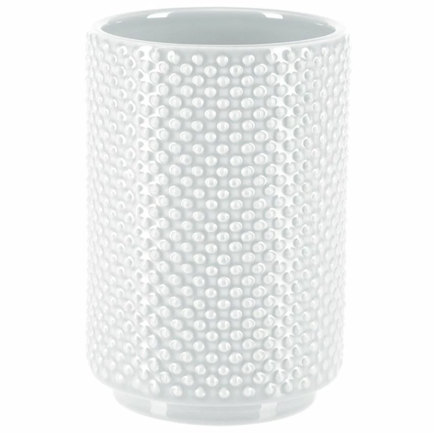 Remise 🛒 Spirella Gobelet Faience MERO Blanc 🧨