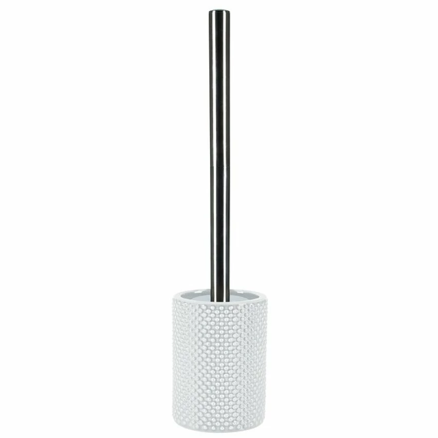 De gros ✔️ Spirella Brosse Wc avec support Faience MERO Blanc Effet 3D ✨