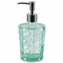 Tout neuf 🔥 Spirella Distributeur de savon Verre recyclé CARLA Vert 🌟