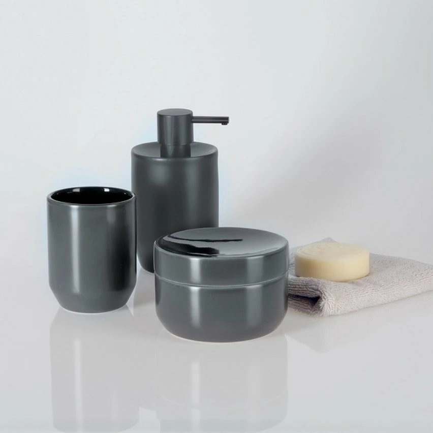 Tout neuf 🛒 Spirella Gobelet Céramique JARO Gris 👍 – Image 2