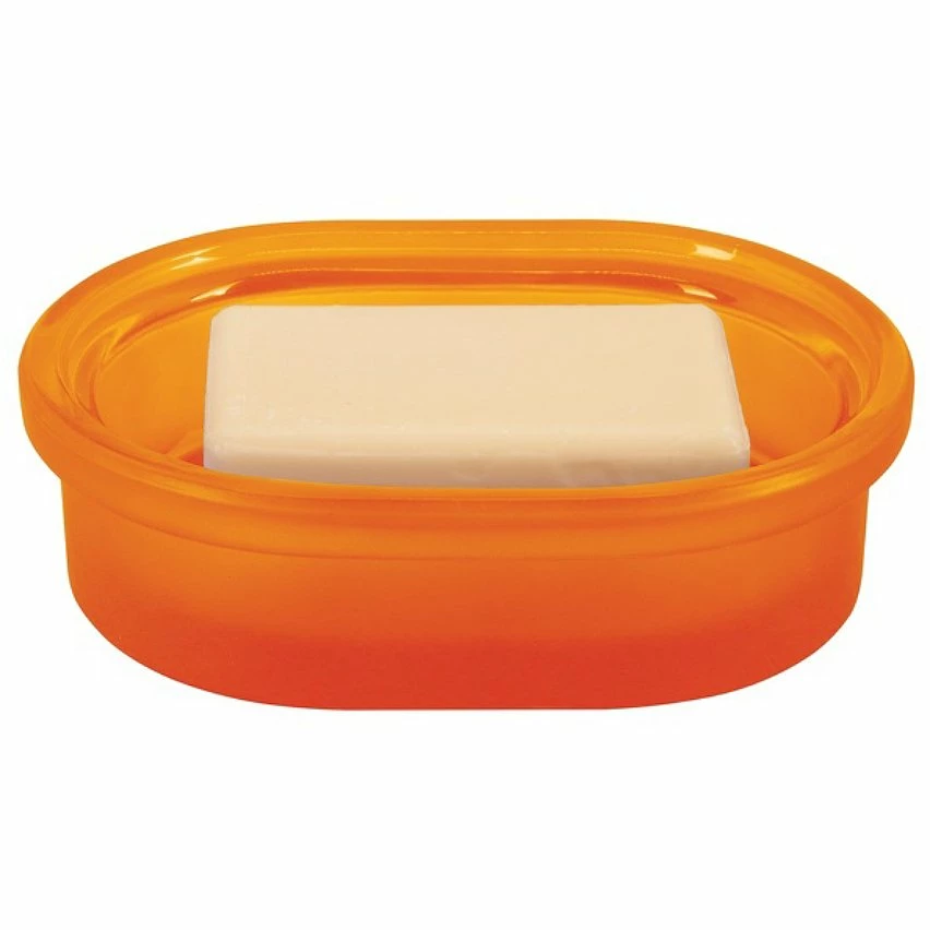 Nouveau 🧨 Spirella Porte savon Verre YOKO MISTY-Orange 😀 – Image 2