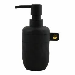 Nouveau 🤩 Spirella Distributeur de savon Polyrésine LIO Noir 😀