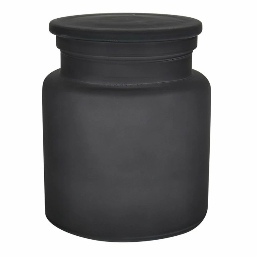 Budget 🤩 Spirella Boite à cotons Verre YOKO Misty Gris 🤩