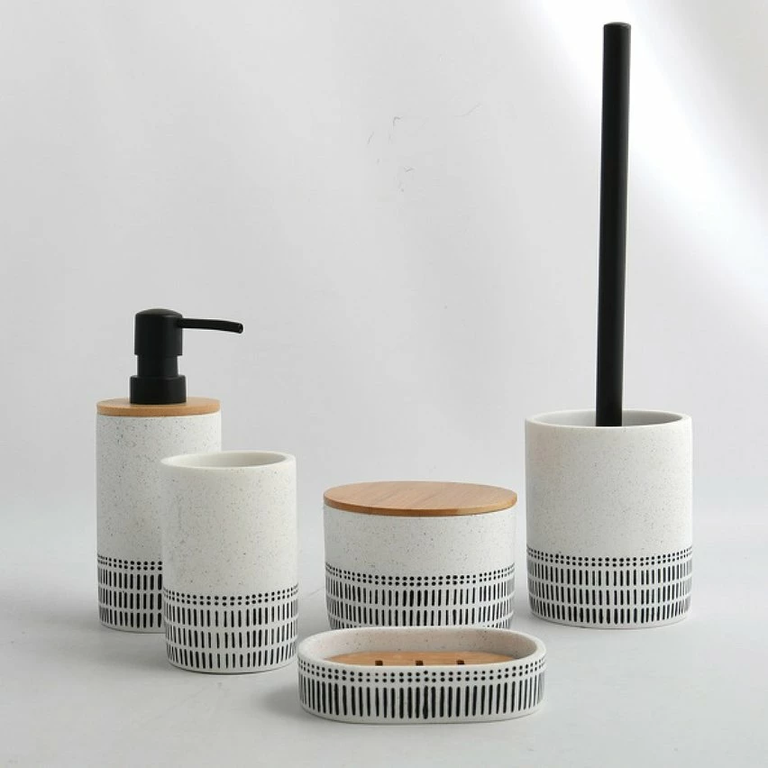 Les meilleures critiques de 😍 Spirella Distributeur de savon Polyrésine & Bambou YUMA Noir & Blanc 😍 – Image 2