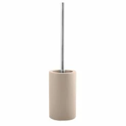Remise ⌛ Spirella Brosse Wc avec support Céramique TUBE MAT Taupe Mat ⌛