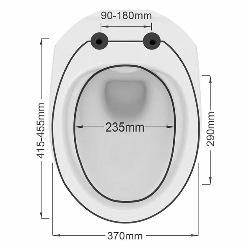 Meilleur prix 🌟 Spirella Abattant WC PP HARRY Noir - Charnières Zinc 🤩 – Image 5