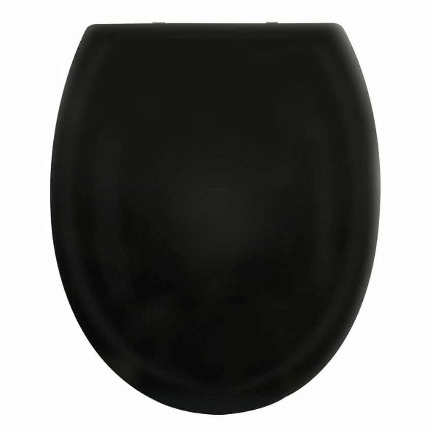 Meilleur prix 🌟 Spirella Abattant WC PP HARRY Noir - Charnières Zinc 🤩