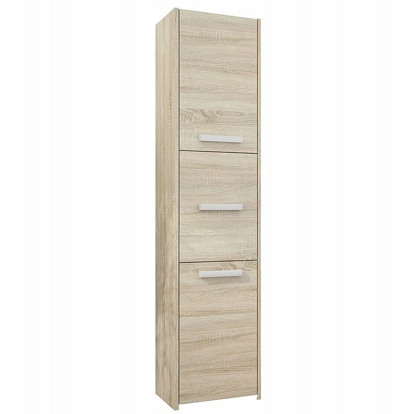 De gros ⌛ Hucoco MOSTAR - Meuble Colonne de salle de bain 30x30x170 - Rangement salle de bain - Armoire Toilette - Sonoma 🎉