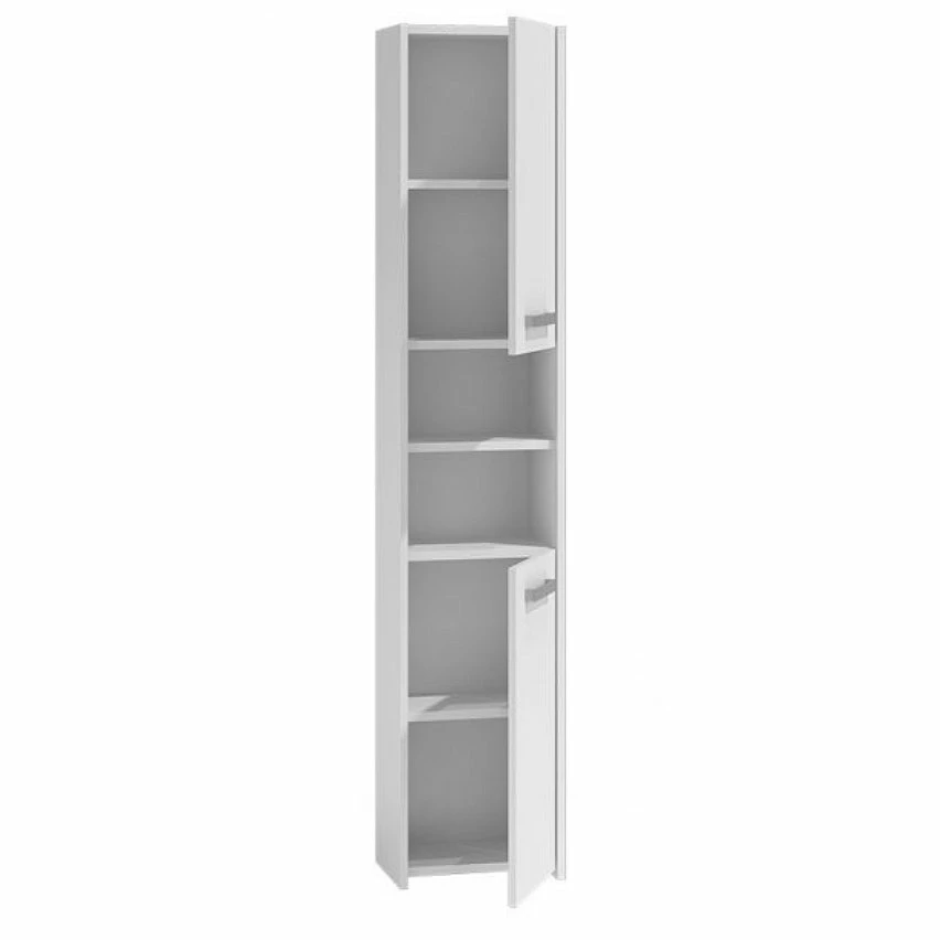 Meilleur prix ✨ Hucoco PISA - Colonne armoire salle de bain - 30x30x170 cm - Meuble salle de bain - Rangement salle de bain - blanc ✨ – Image 2