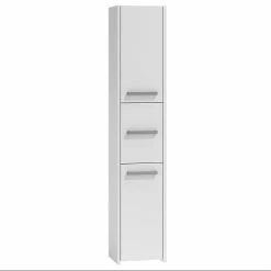 Sortie 🔔 Hucoco VERONA - Colonne de salle de bain 30x30x170 - Meuble de rangement salle de bain - Armoire Toilette - blanc 🤩