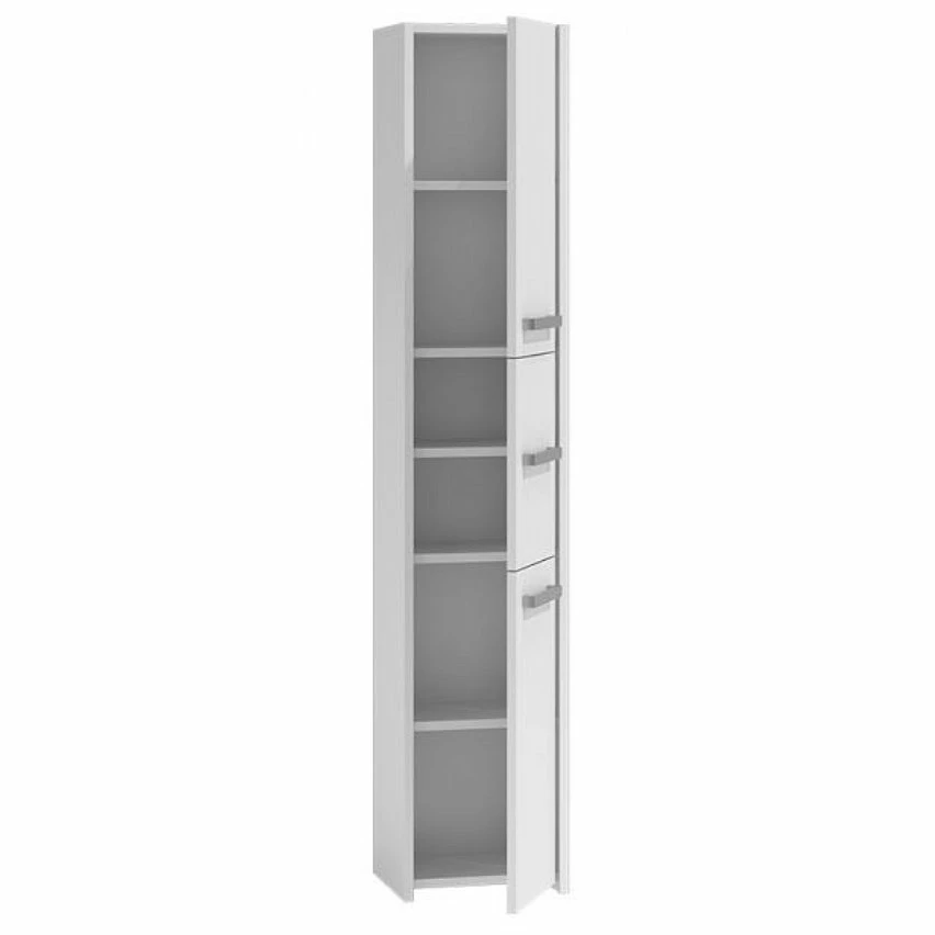 Sortie 🔔 Hucoco VERONA - Colonne de salle de bain 30x30x170 - Meuble de rangement salle de bain - Armoire Toilette - blanc 🤩 – Image 2